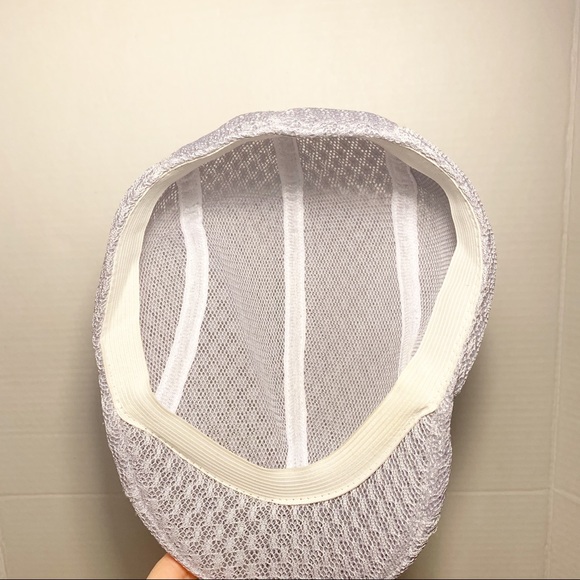 Men’s breathable beret hat, light grey/silver, light weight, size 58 cm circum. - Picture 5 of 7